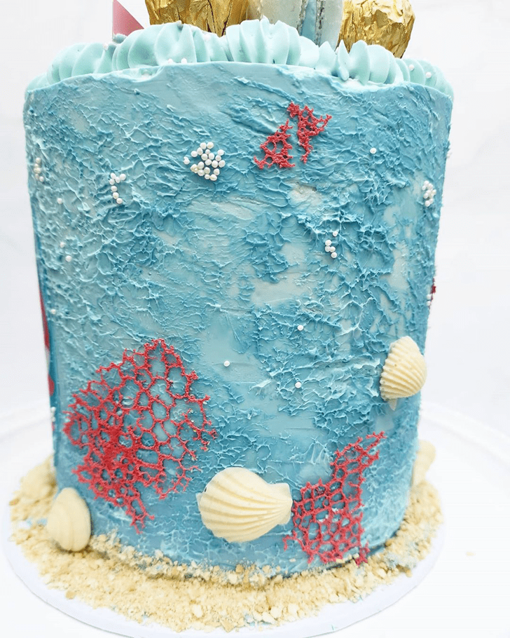 Enthralling Coral Cake