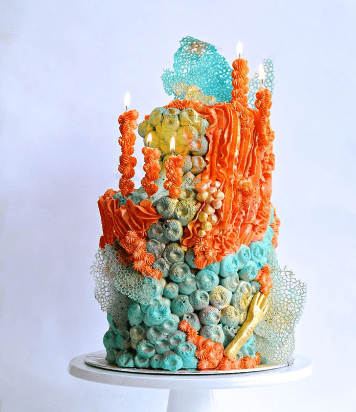 Splendid Coral Cake