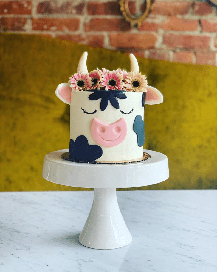 Handsome Cow Cake