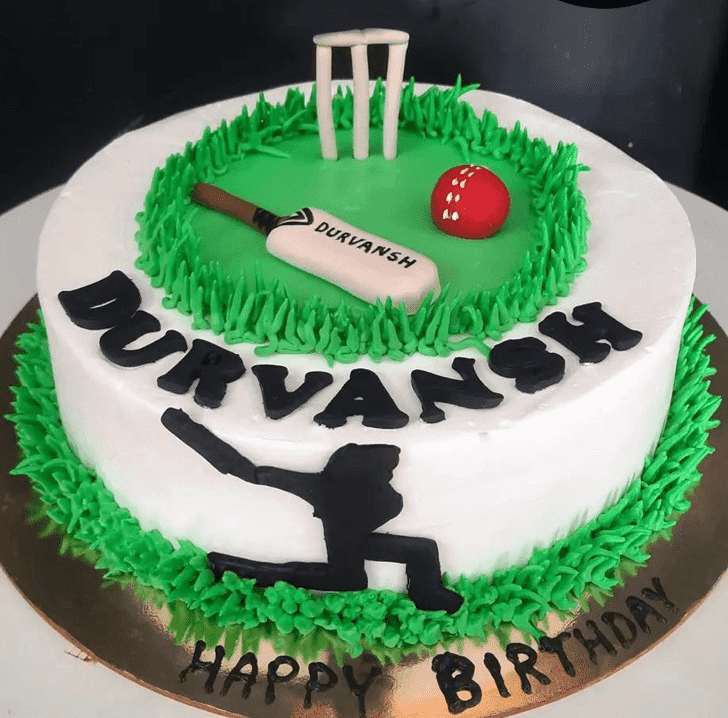 Classy Cricket Cake