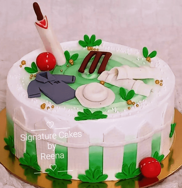 Comely Cricket Cake