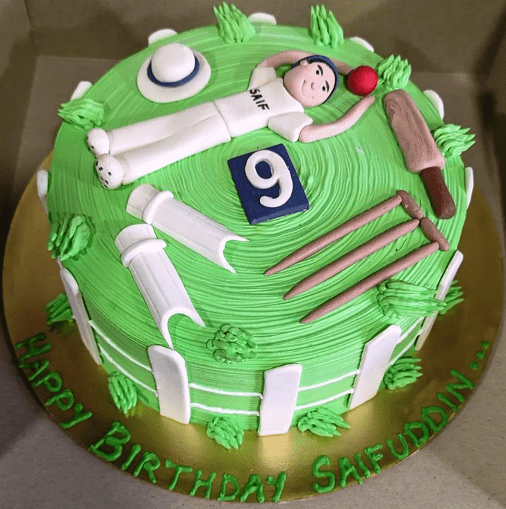 Dazzling Cricket Cake