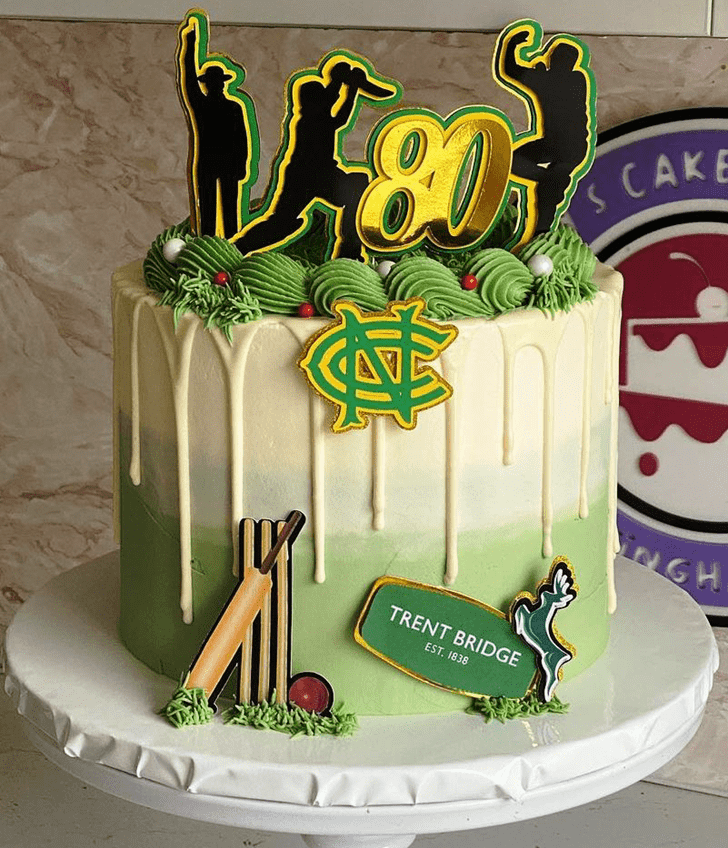 Graceful Cricket Cake
