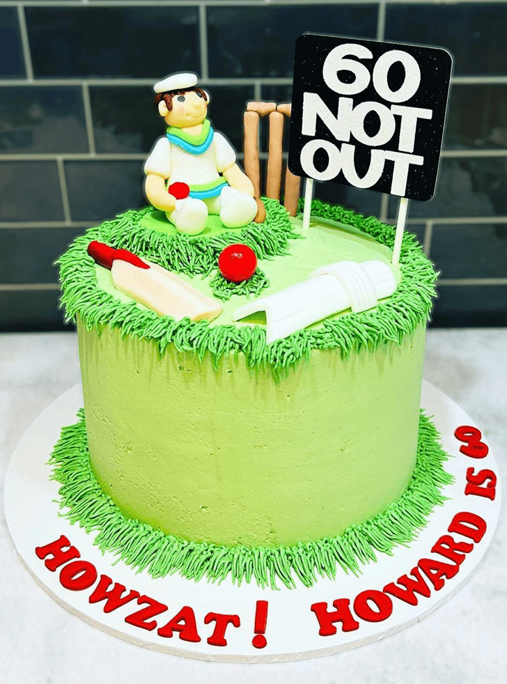 Pleasing Cricket Cake