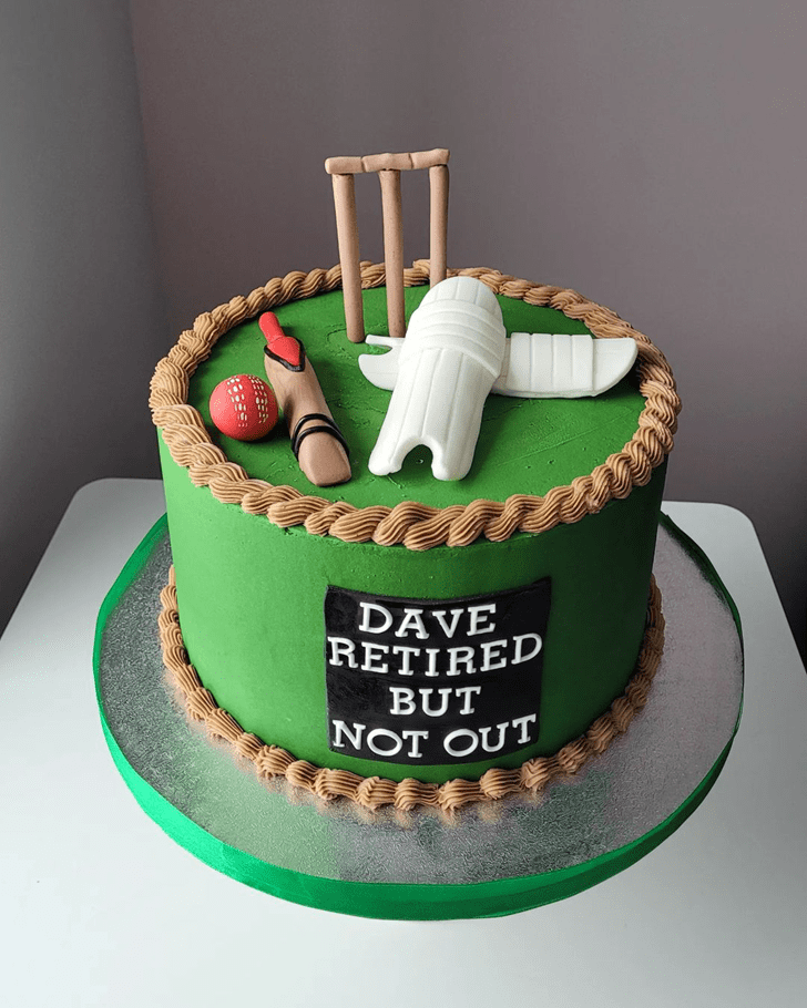 Shapely Cricket Cake