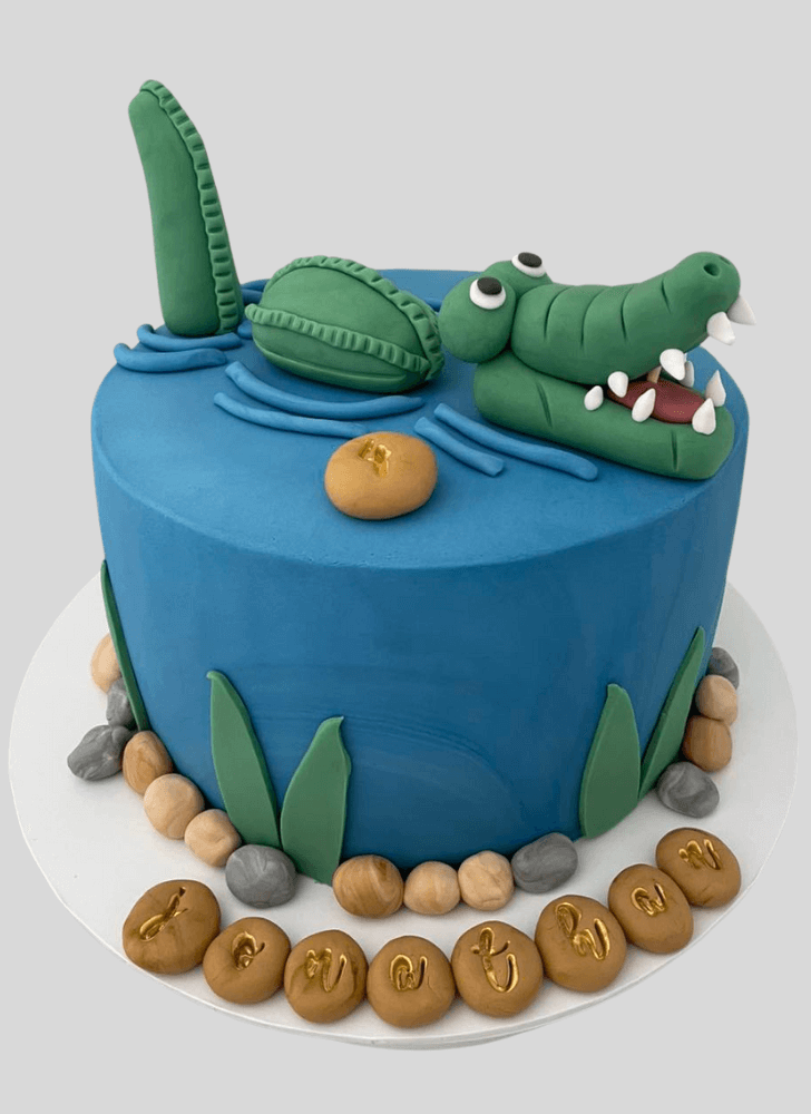Adorable Crocodile Cake