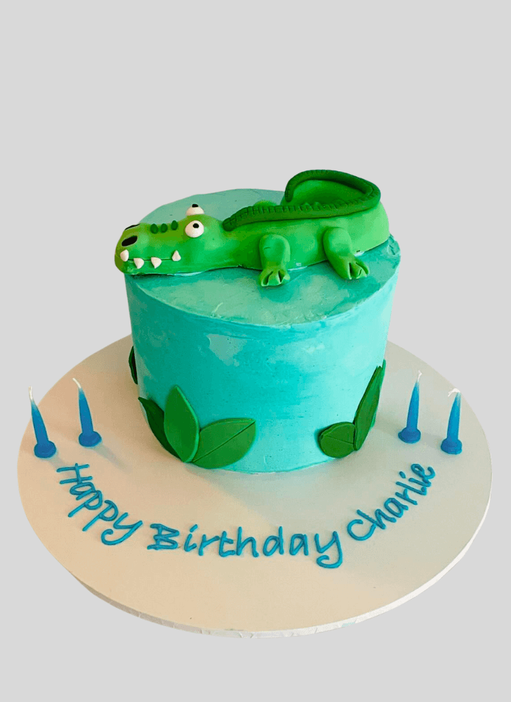 Angelic Crocodile Cake