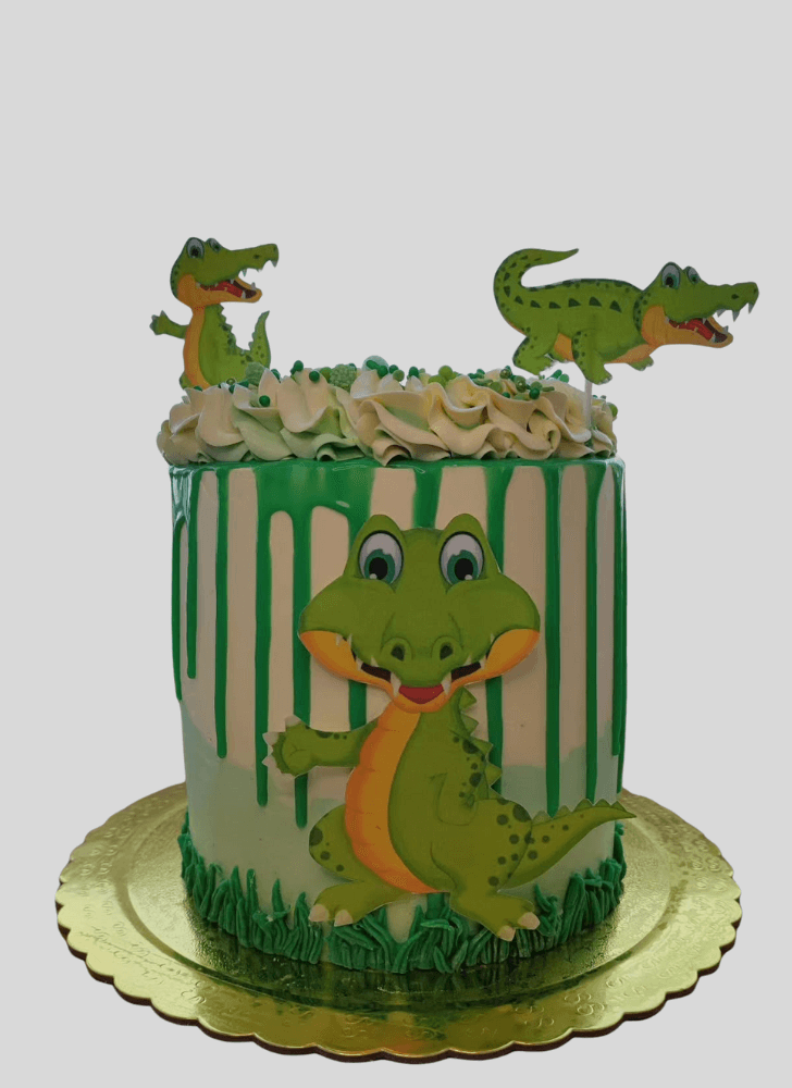 Resplendent Crocodile Cake