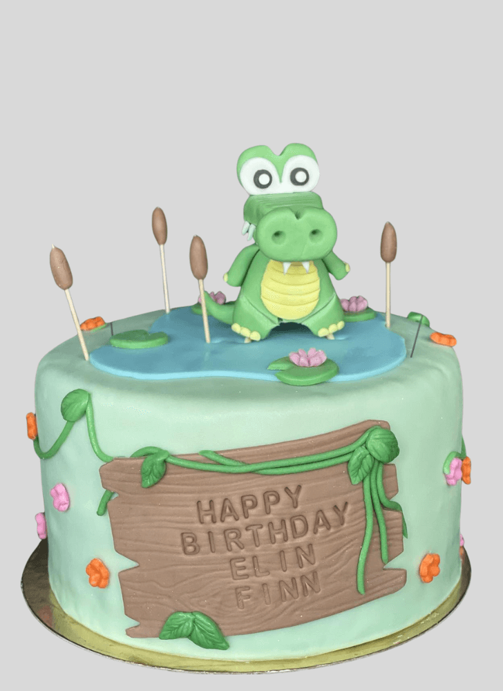 Crocodileful Crocodile Cake Design