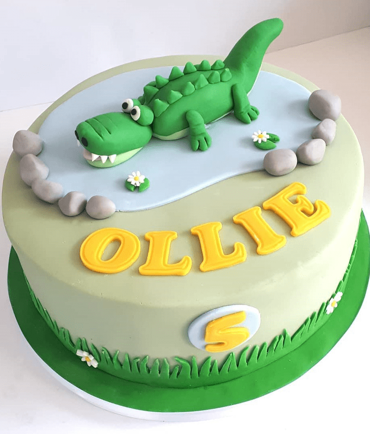 Adorable Crocodile Cake