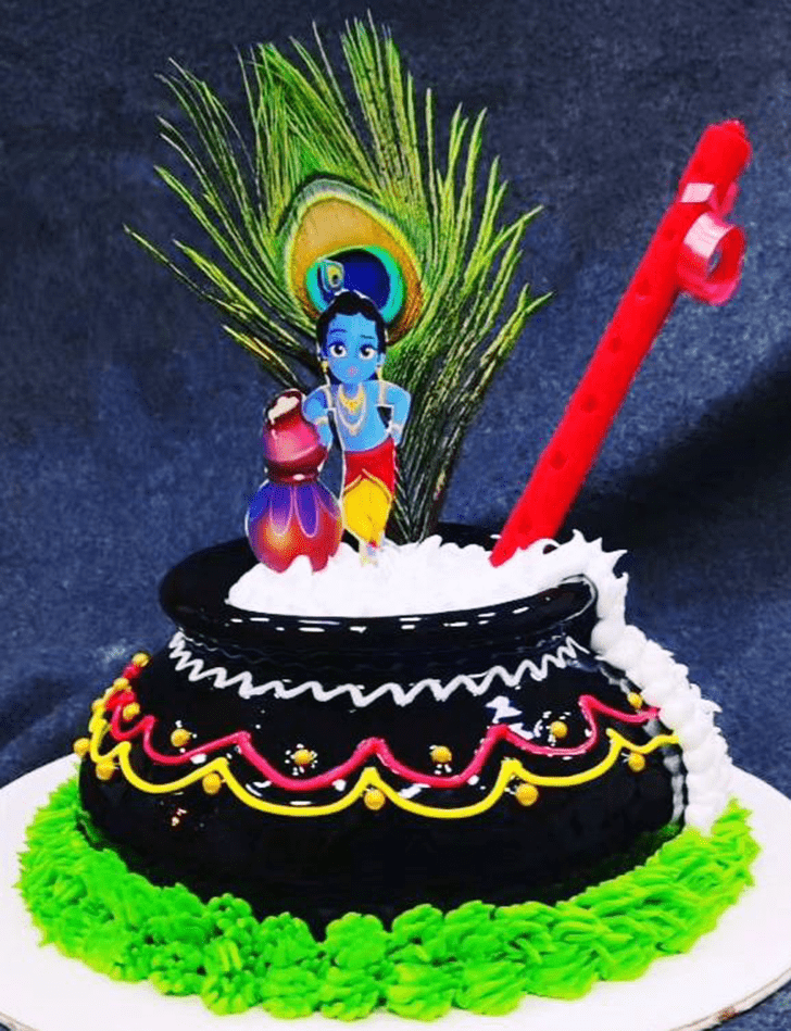 Adorable Dahi Handi Cake