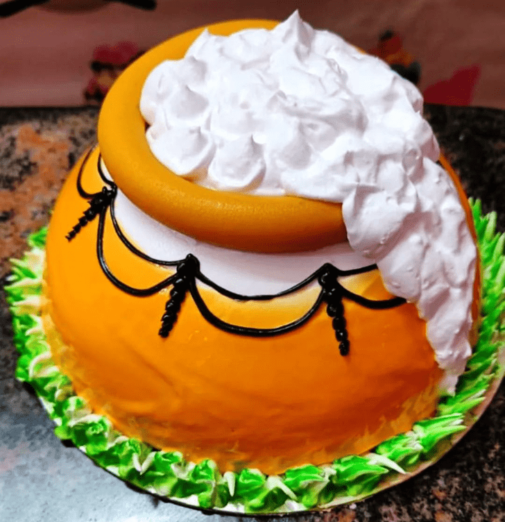 Fair Dahi Handi Cake