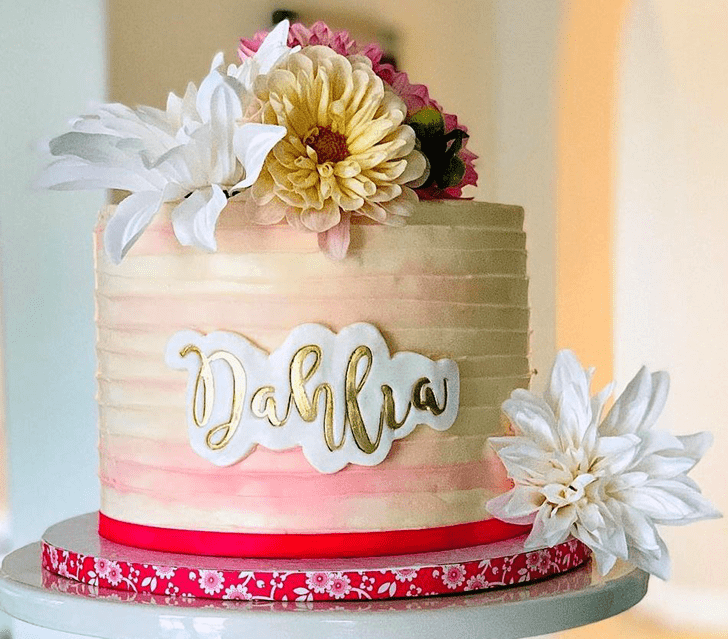 Appealing Dahlia Cake