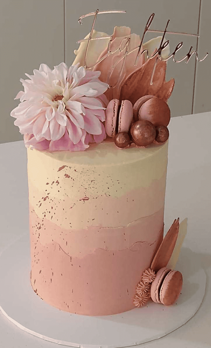 Beauteous Dahlia Cake