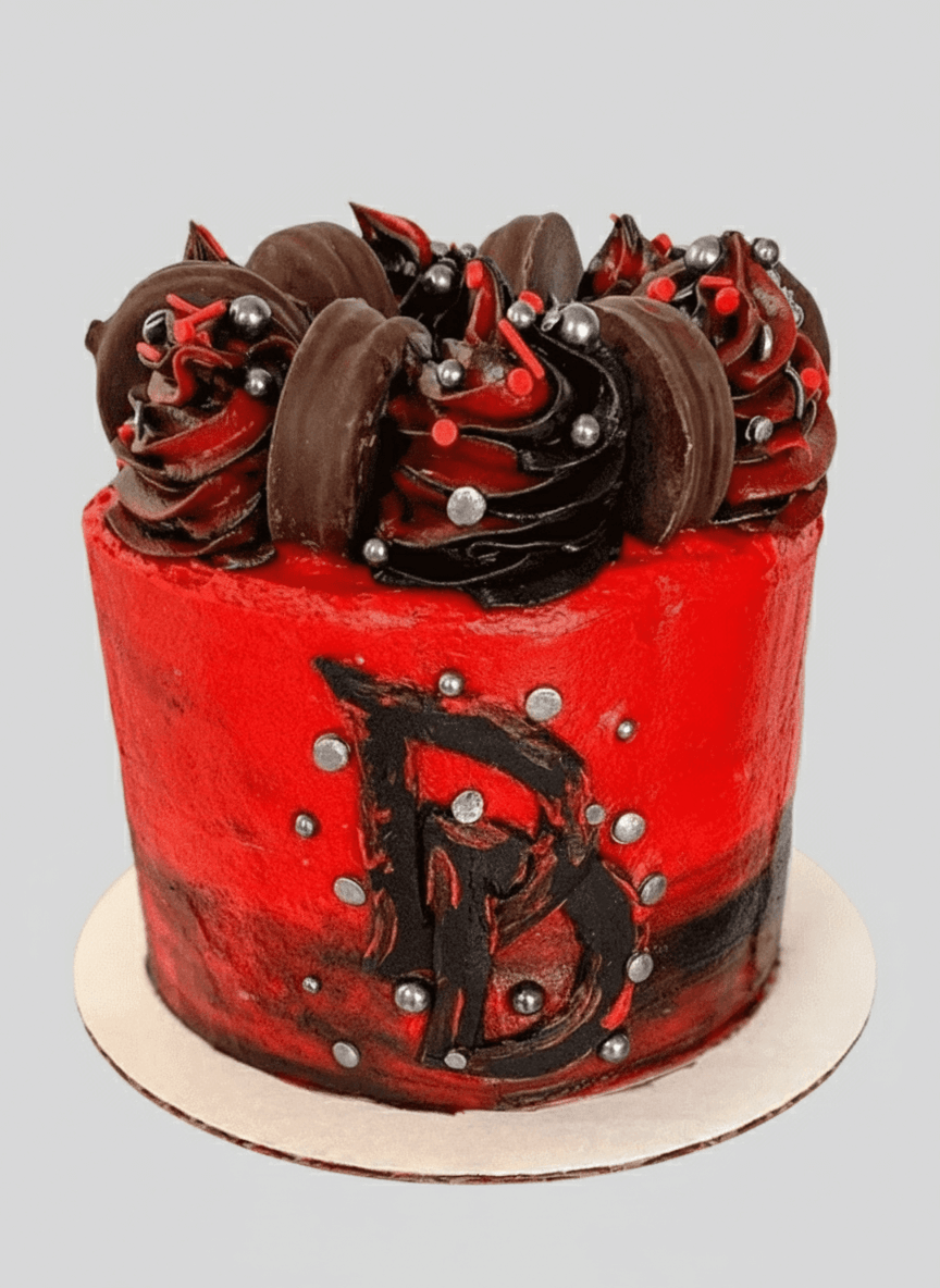 Angelic Daredevil Cake