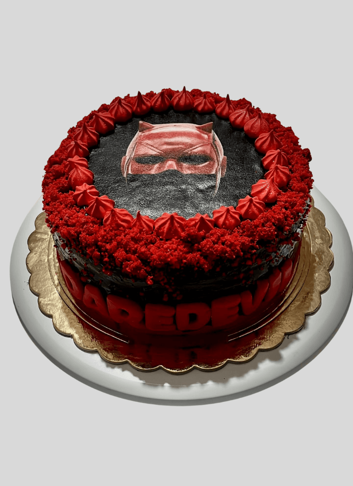 Slightly Daredevil Cake
