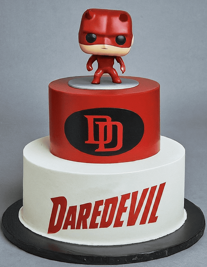 Mesmeric Daredevil Cake