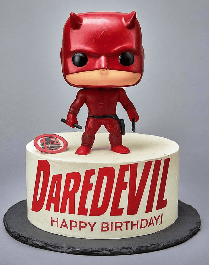 Pleasing Daredevil Cake