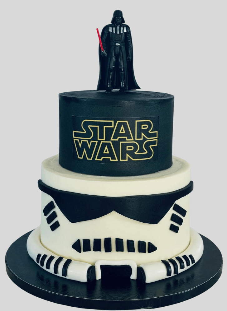 Angelic Darth Vader Cake