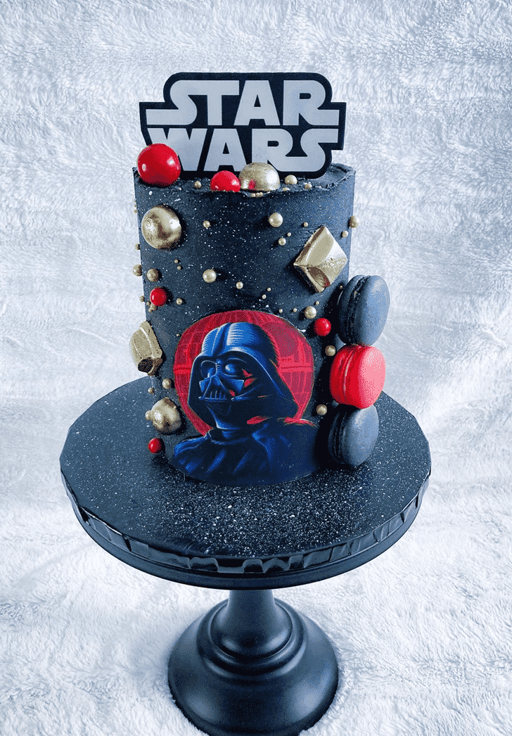 Radiant Darth Vader Cake
