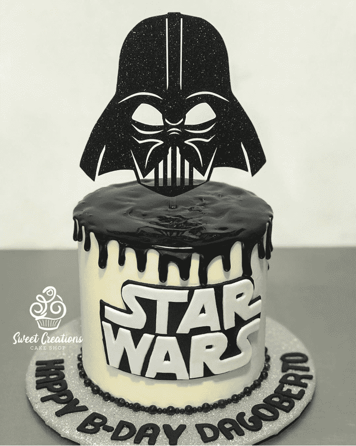 Refined Darth Vader Cake
