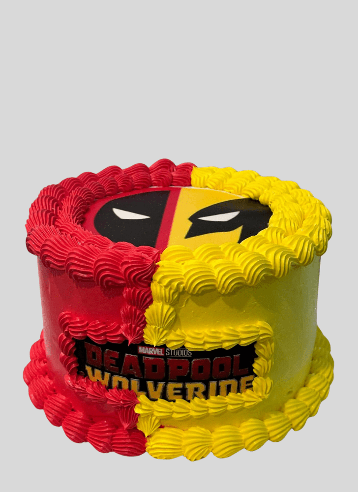 Admirable Deadpool and Wolverine Cake Design