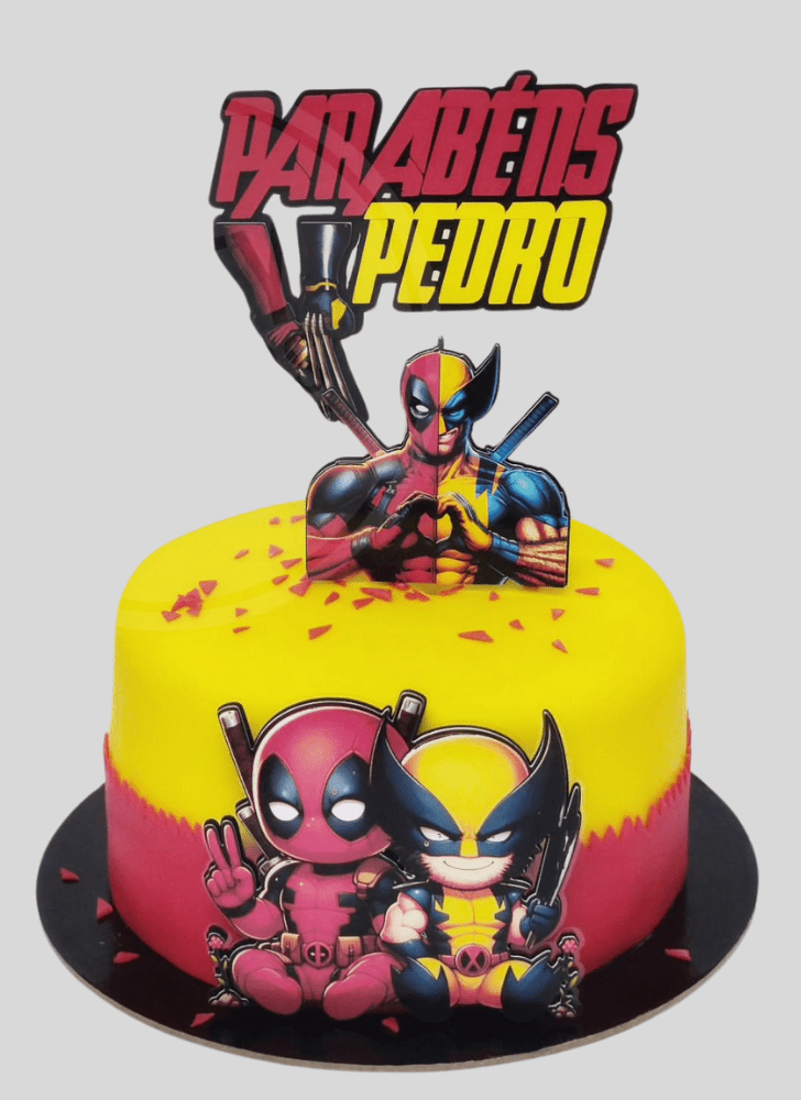 Alluring Deadpool and Wolverine Cake