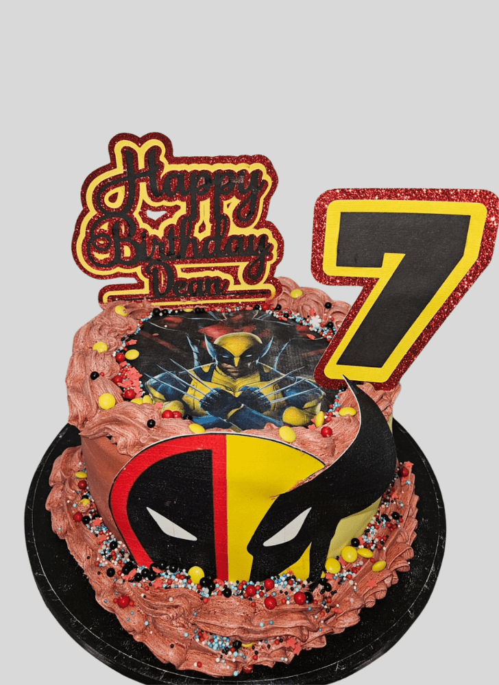 Bewitching Deadpool and Wolverine Cake