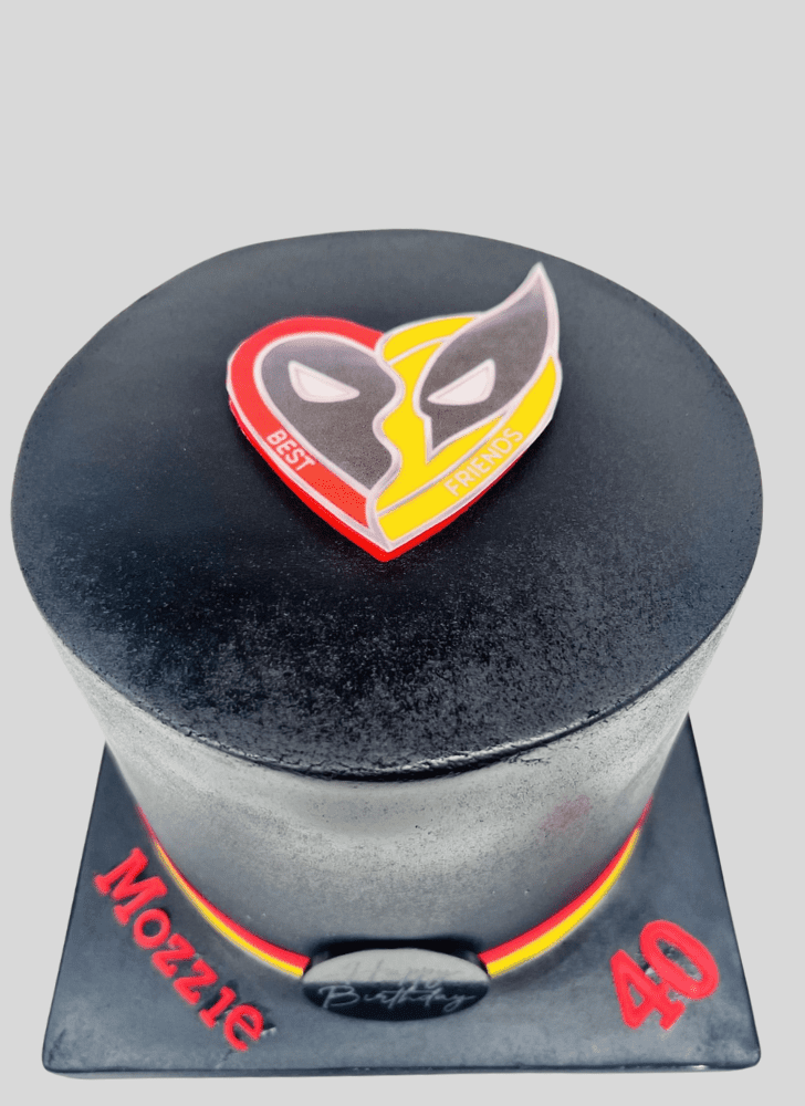 Dazzling Deadpool and Wolverine Cake