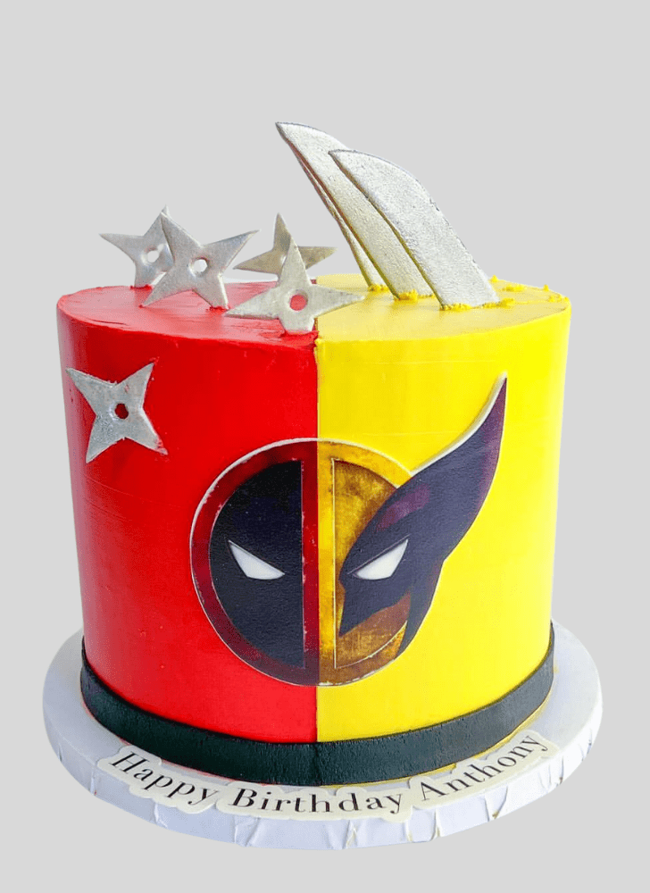 Excellent Deadpool and Wolverine Cake