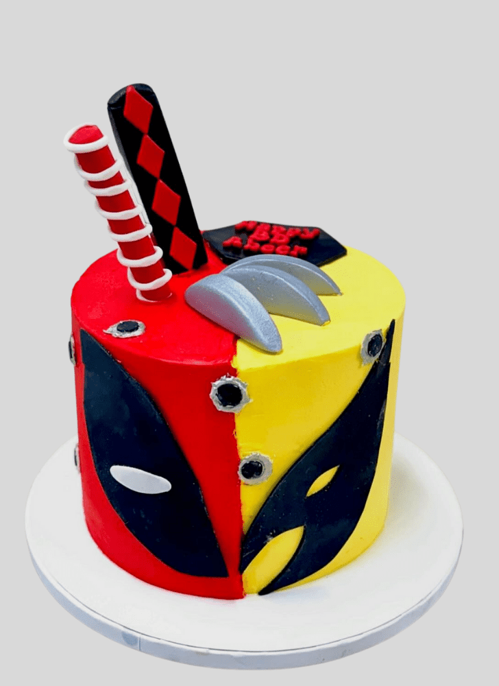 Exquisite Deadpool and Wolverine Cake