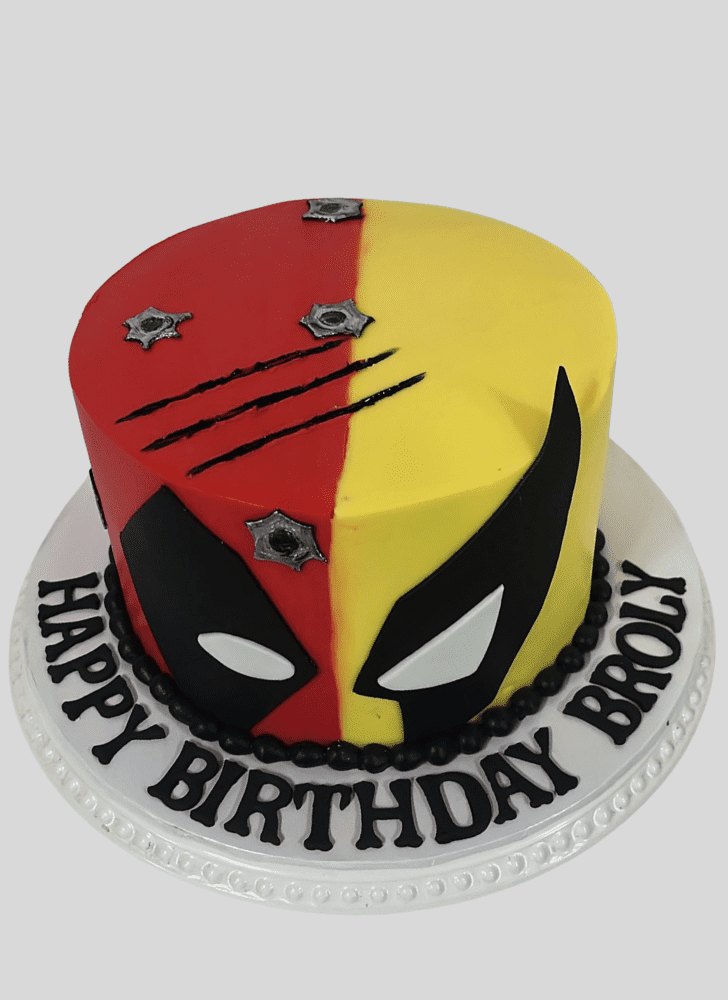 Fine Deadpool and Wolverine Cake