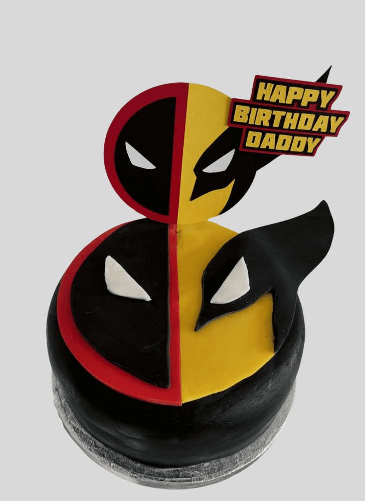 Gorgeous Deadpool and Wolverine Cake