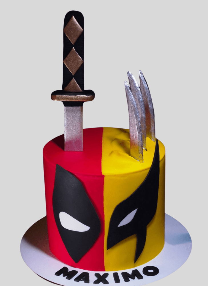 Ideal Deadpool and Wolverine Cake