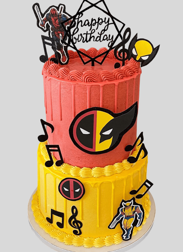 Inviting Deadpool and Wolverine Cake