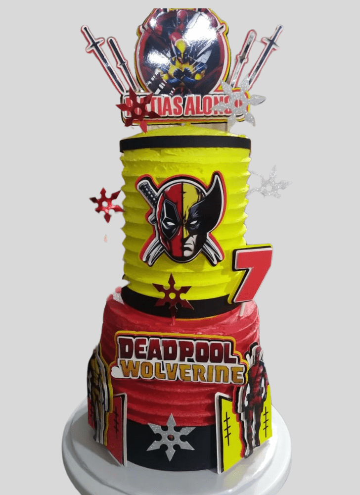 Stunning Deadpool and Wolverine Cake