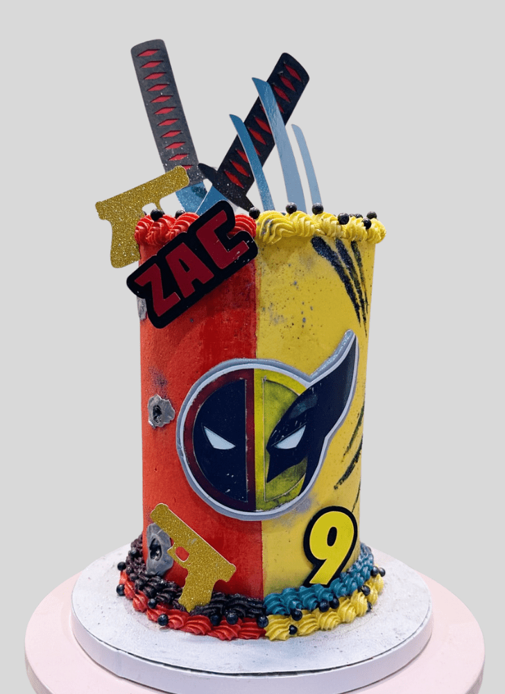 Superb Deadpool and Wolverine Cake