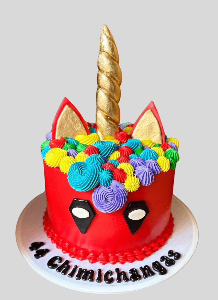 Adorable Deadpool Cake