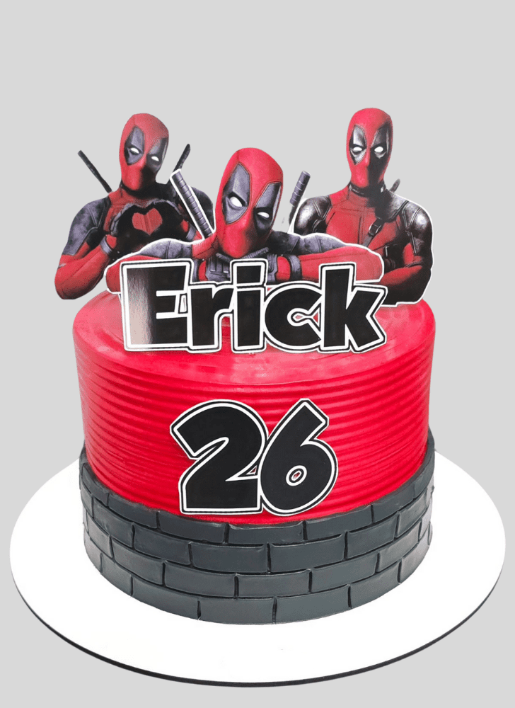 Alluring Deadpool Cake