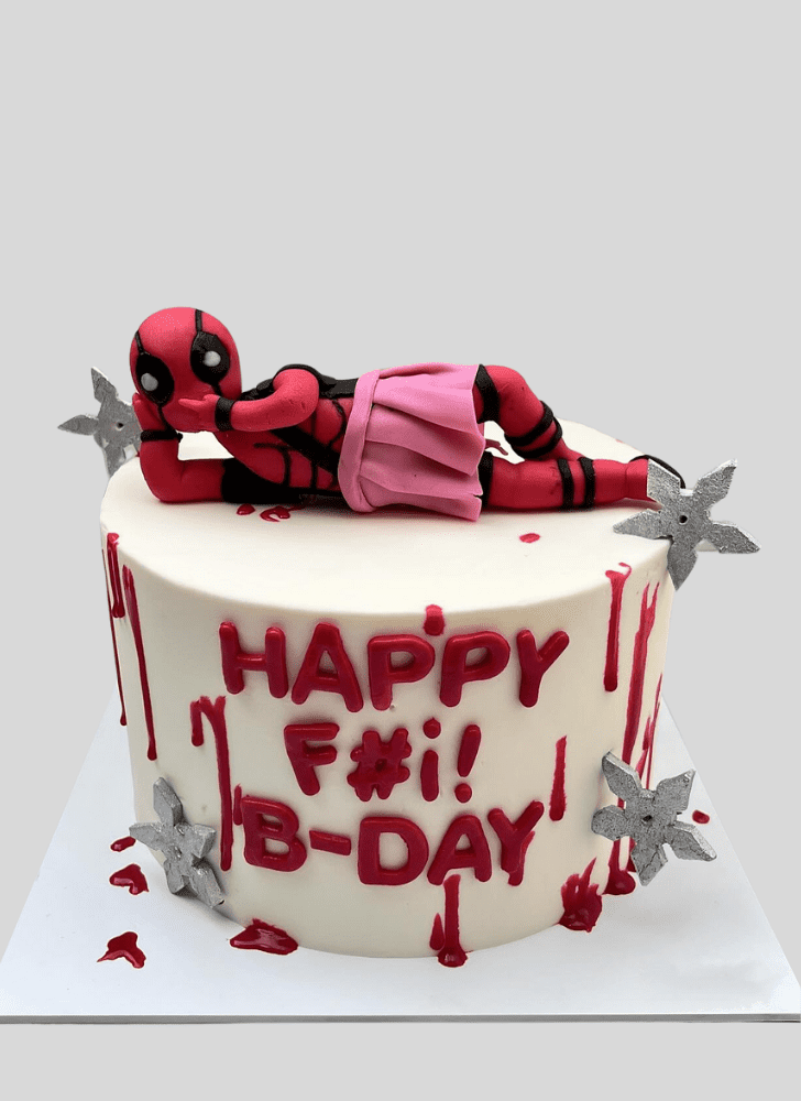 Angelic Deadpool Cake