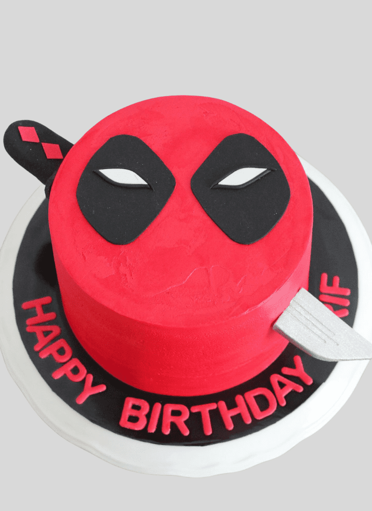 Captivating Deadpool Cake