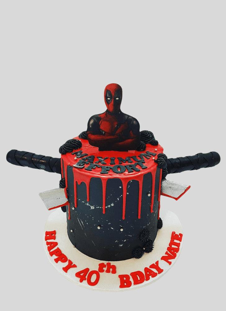 Comely Deadpool Cake