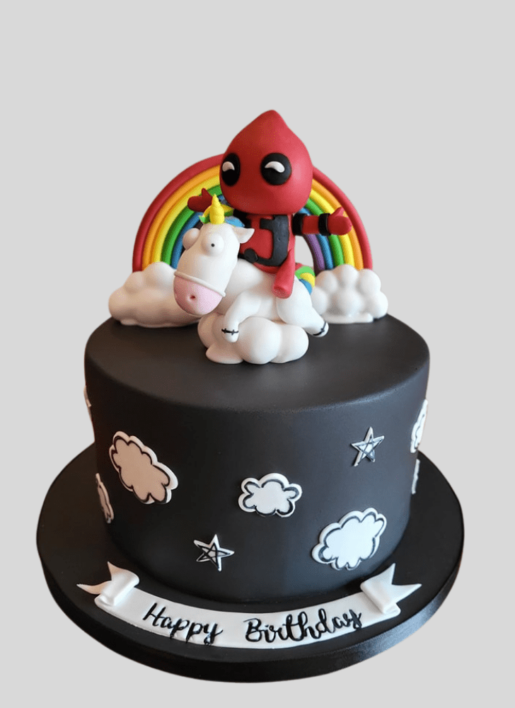 Cute Deadpool Cake