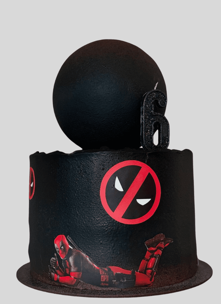 Elegant Deadpool Cake