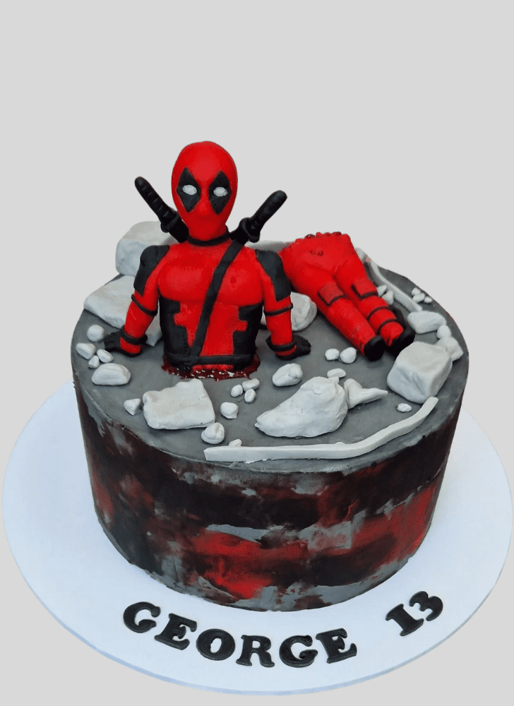 Enthralling Deadpool Cake