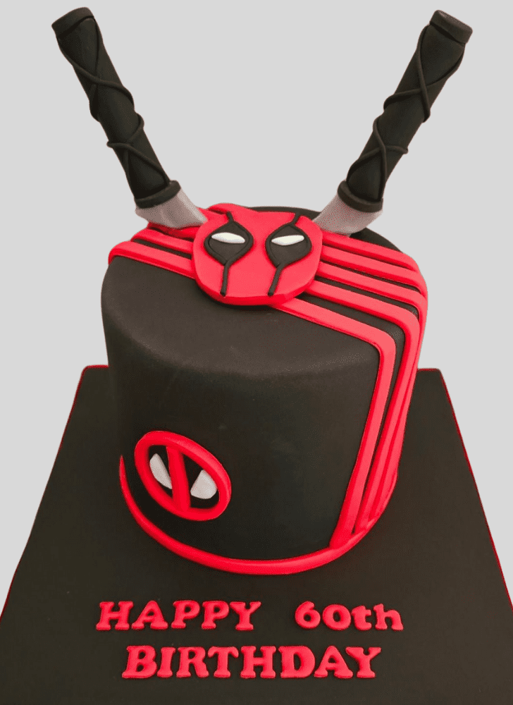 Enticing Deadpool Cake