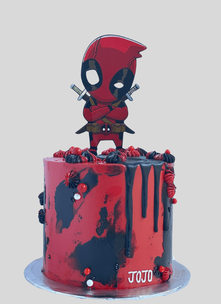 Excellent Deadpool Cake