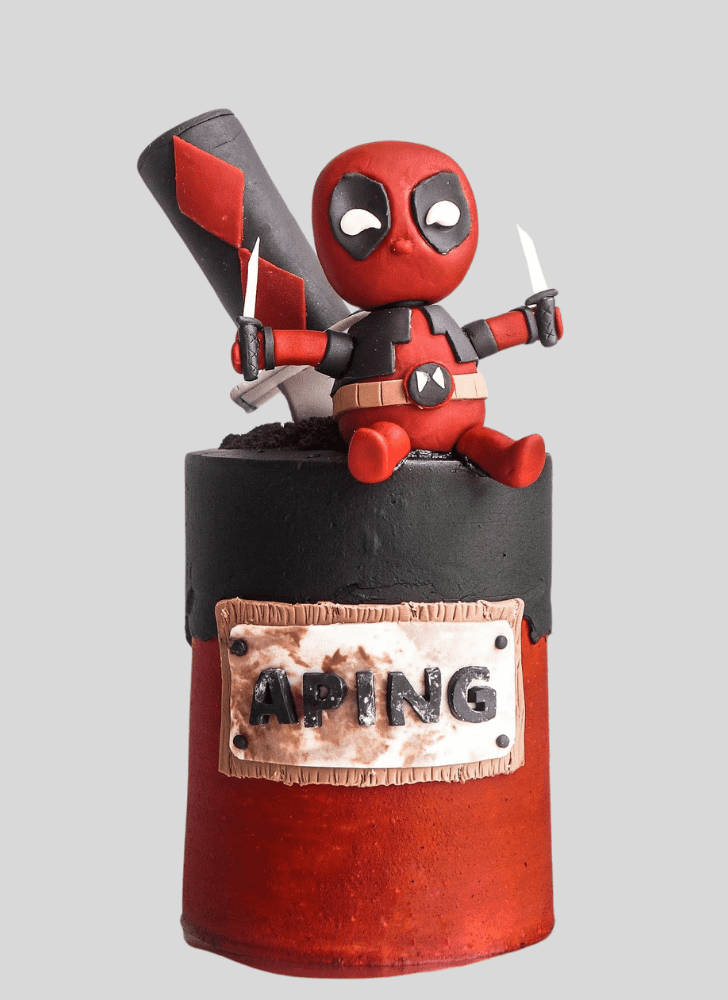 Gorgeous Deadpool Cake