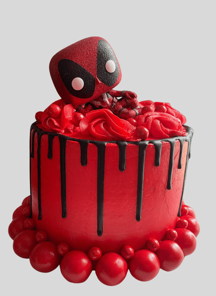 Lovely Deadpool Cake Design