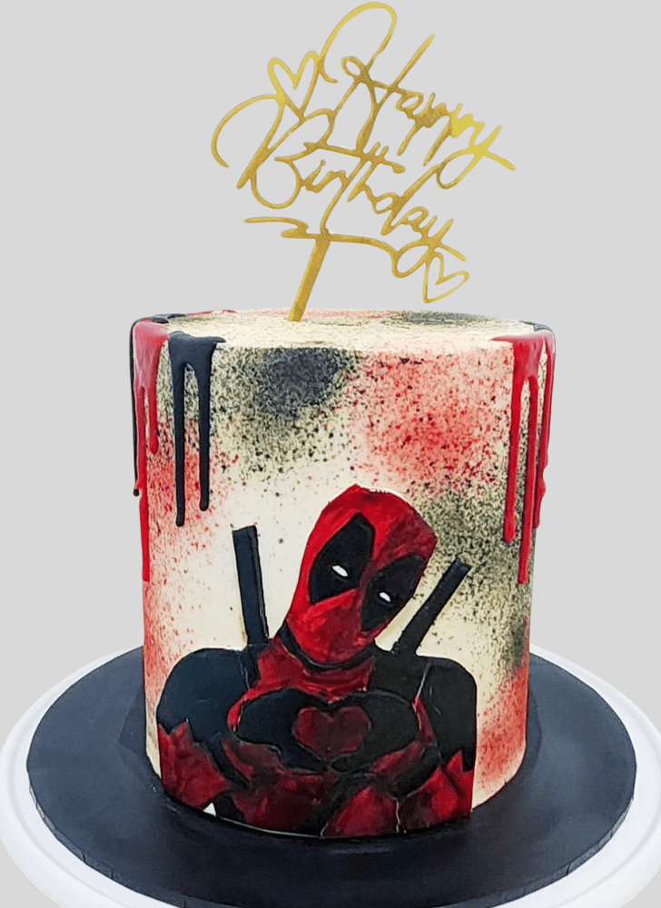 Pleasing Deadpool Cake